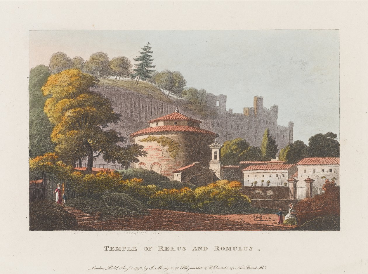 Tempel van Romulus en Remus door J. Merigot