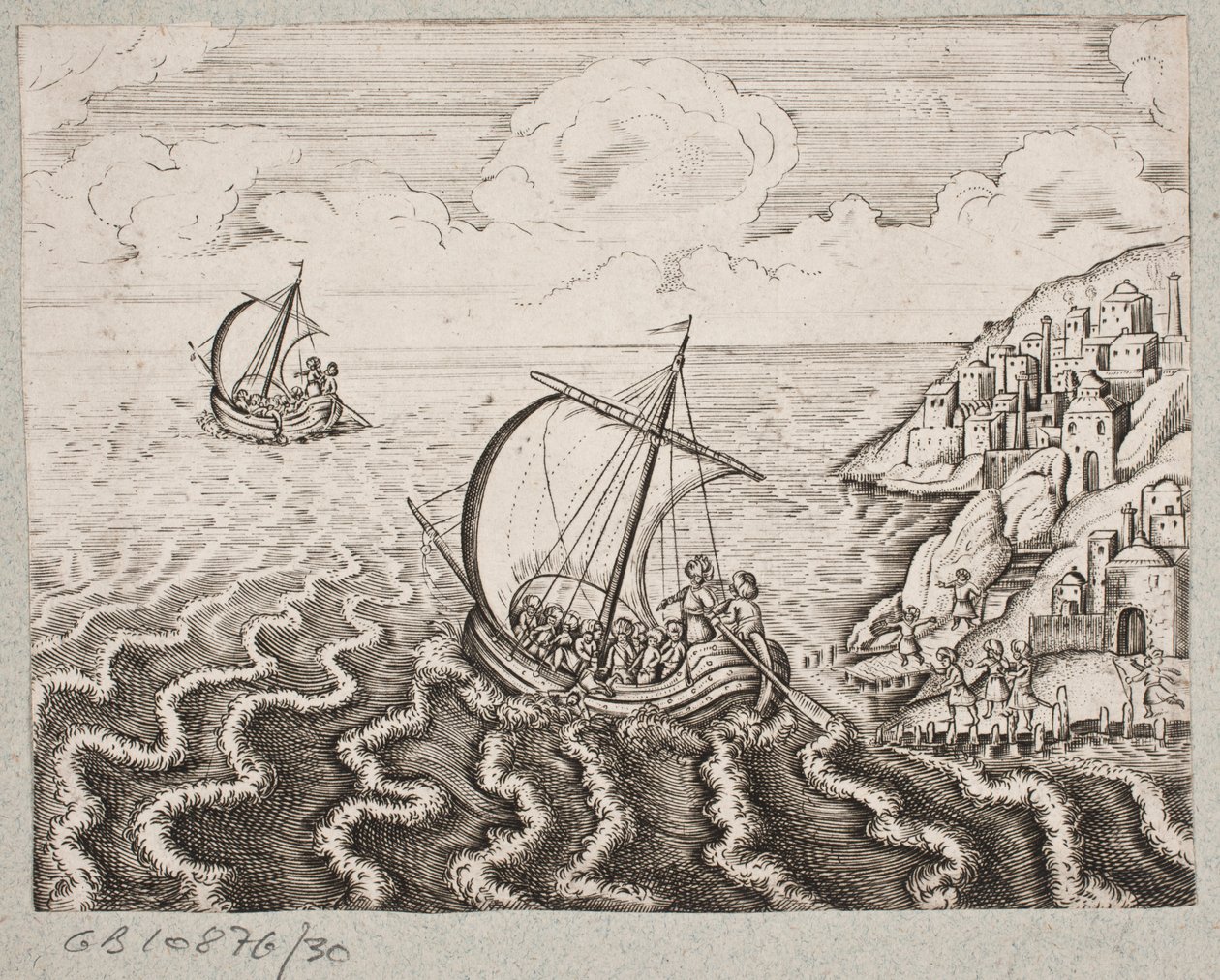 Illustratie voor Adam Olearius, "Persianischer Rosenthal von einem Sinnreichen Poeten Schich Saadi [...]", Schleswig 1660 door J. Muller