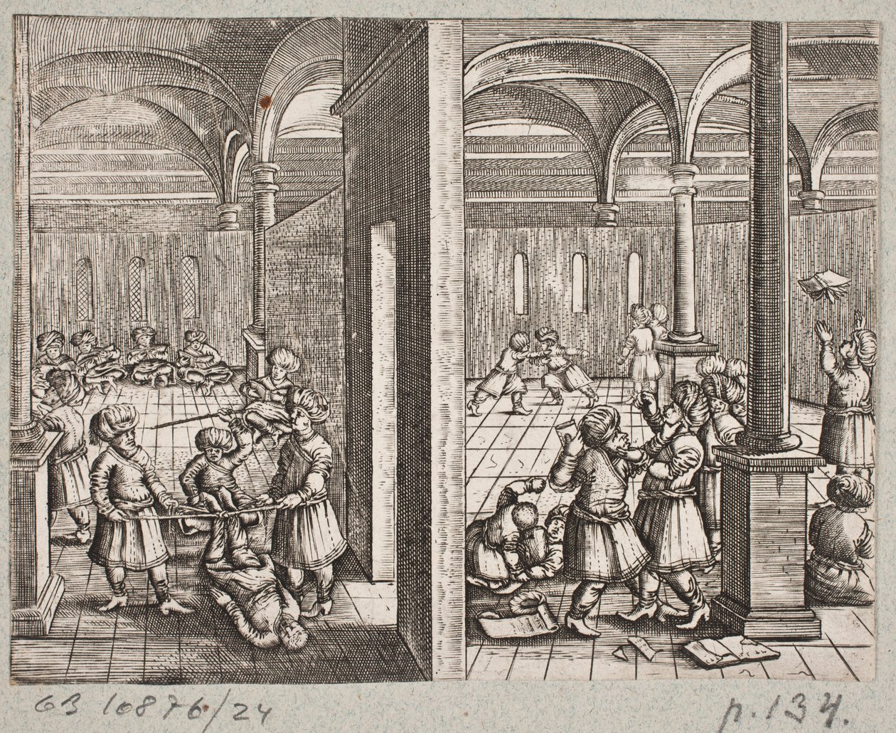 Illustratie bij Adam Olearius, "Persianischer Rosenthal von einem Sinnreichen Poeten Schich Saadi", Schleswig 1660 door J. Muller