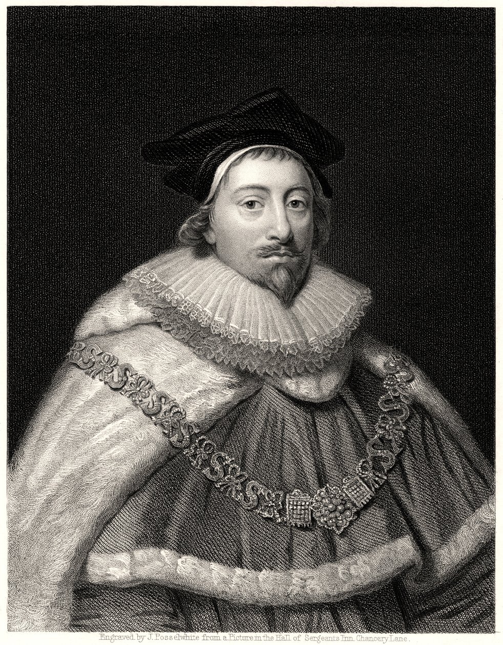 Sir Edward Coke, Recorder van Londen door J. Posselwhite