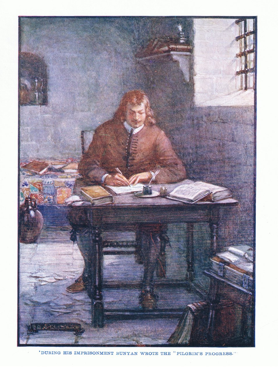 Tijdens zijn gevangenschap schreef Bunyan The Pilgrim