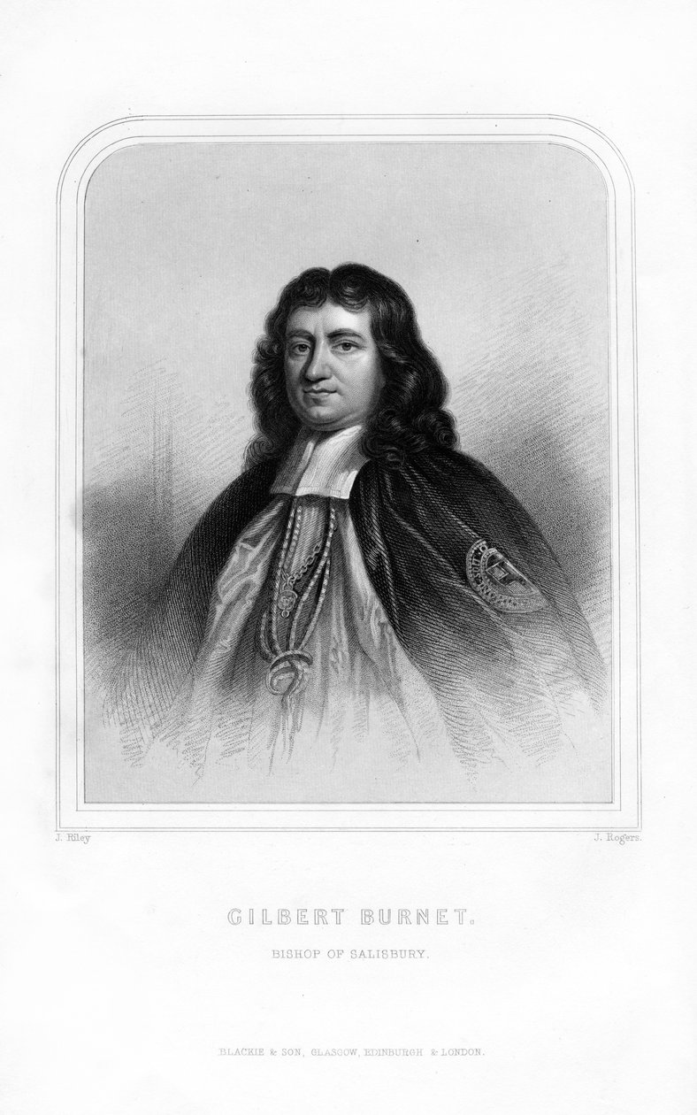 Gilbert Burnet, Schotse theoloog en historicus, 1870 door J. Rogers