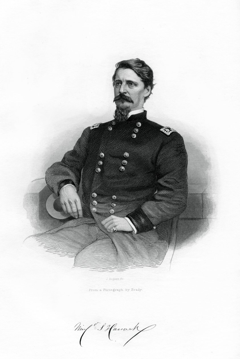 Winfield Scott Hancock, Unie-generaal, 1862-1867 door J. Rogers