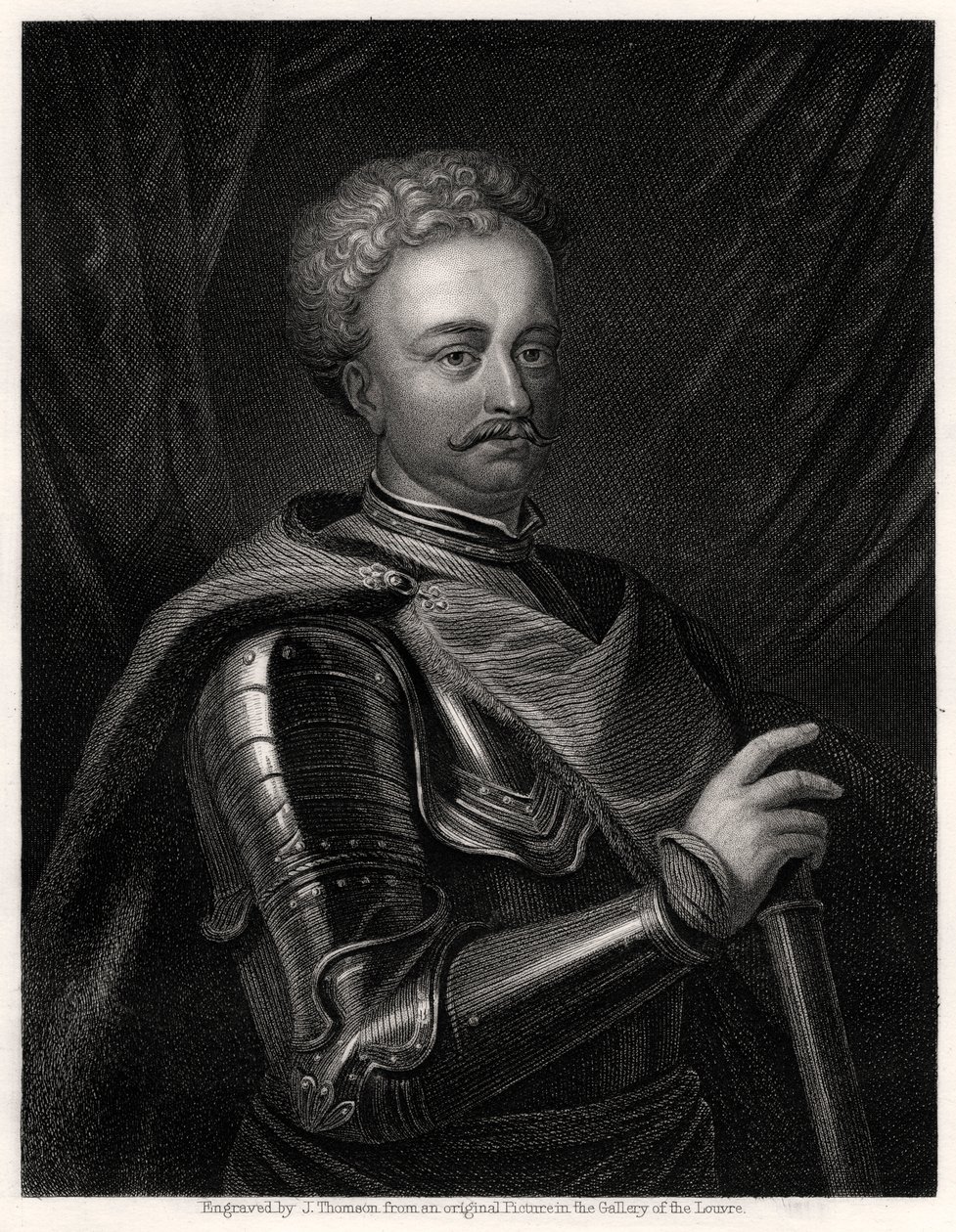 Jan III Sobieski, koning van het Pools-Litouwse Gemenebest, 19e eeuw door J. Thomson