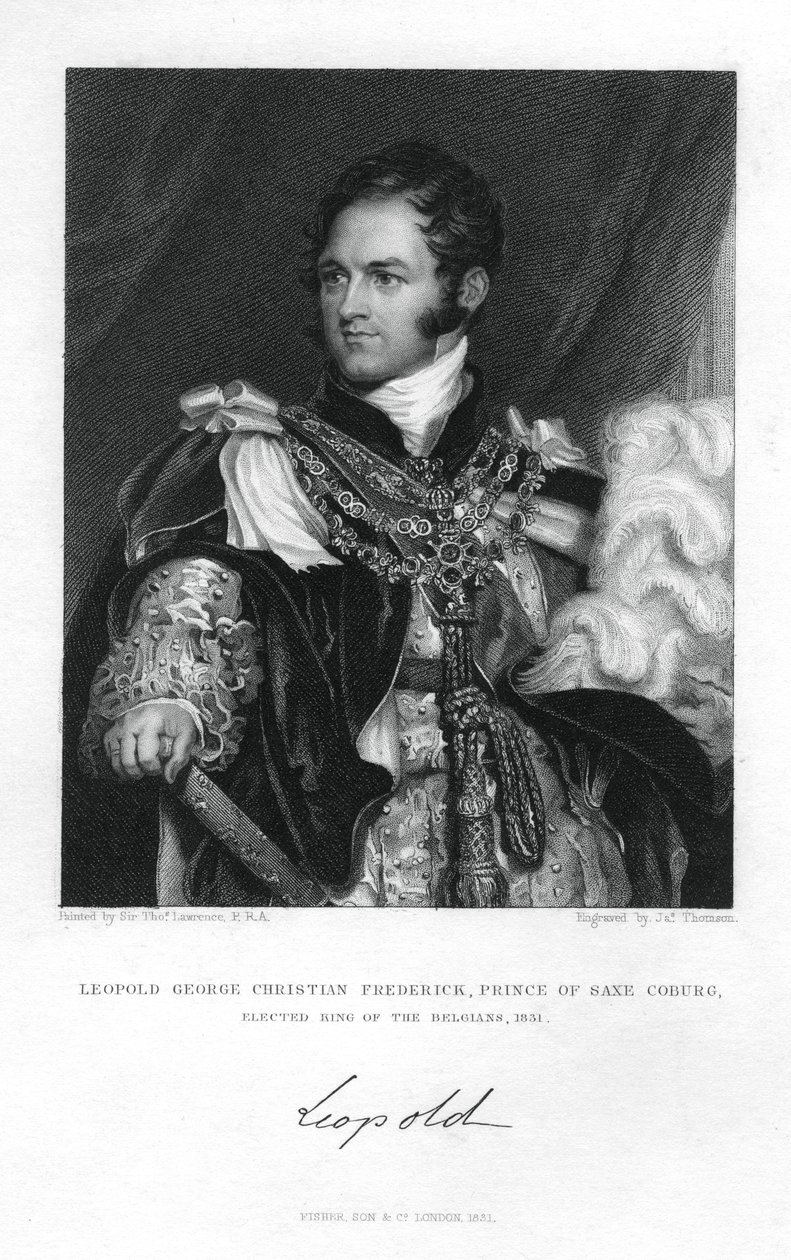 Prins Leopold van Saksen-Coburg-Saalfeld door J. Thomson