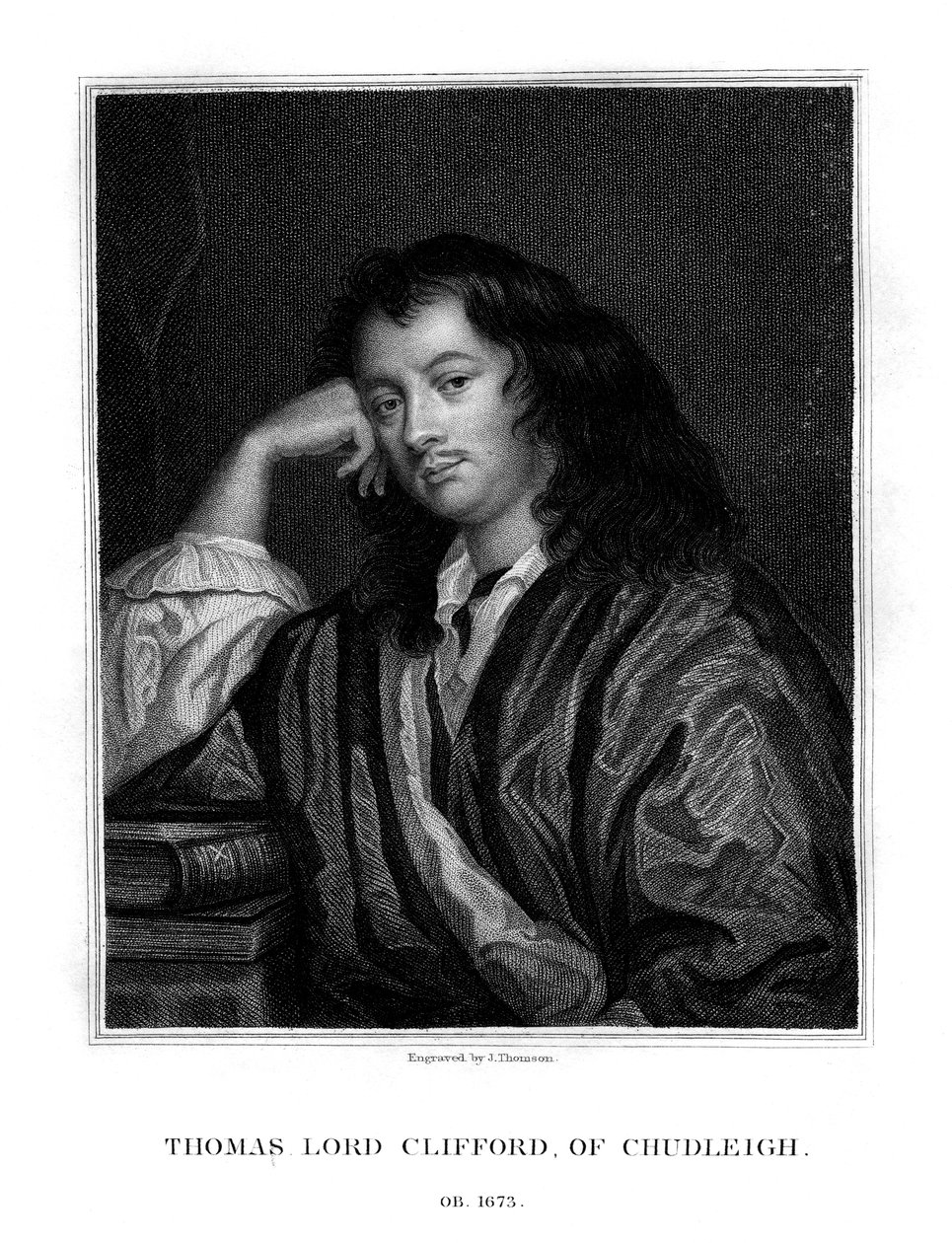 Thomas Clifford, 1e Baron Clifford van Chudleigh, Engelse staatsman en politicus, 1828 door J. Thomson
