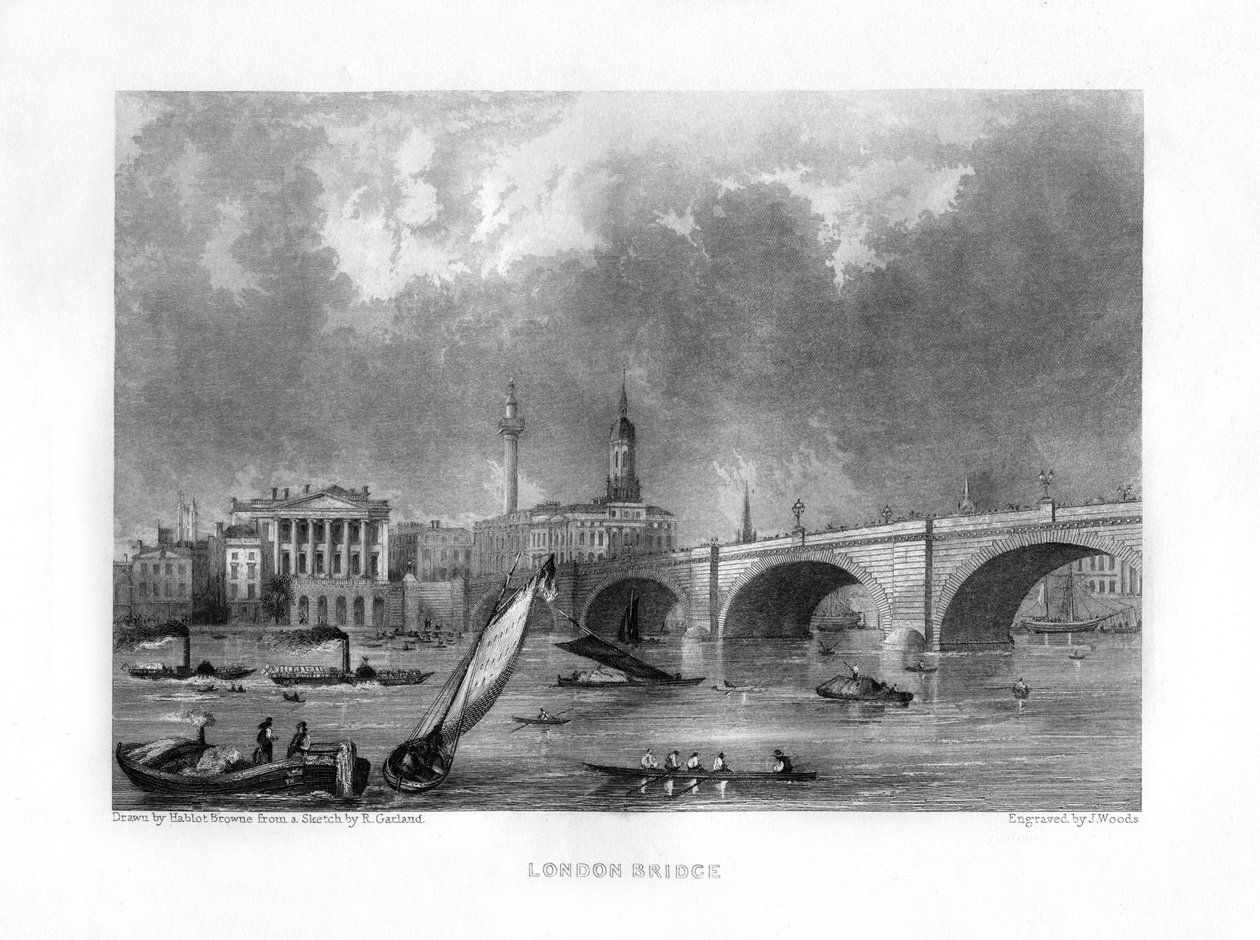London Bridge, Londen door J. Woods