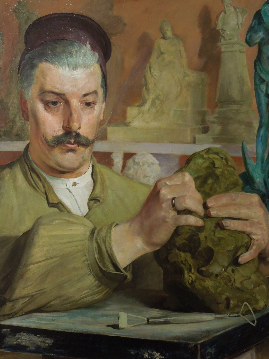 Portret van Tadeusz Błotnicki door Jacek Malczewski