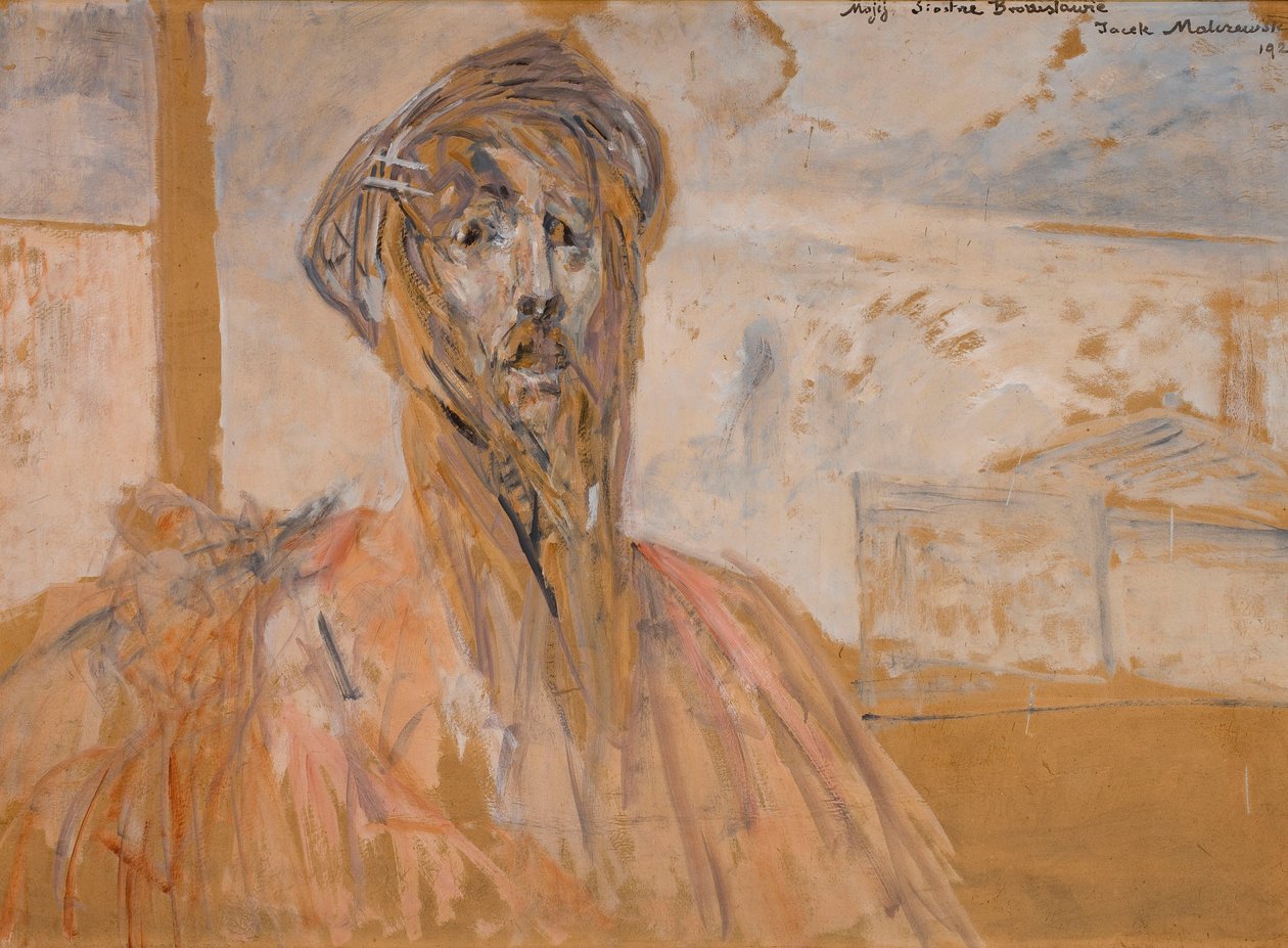 Zelfportret, schets door Jacek Malczewski