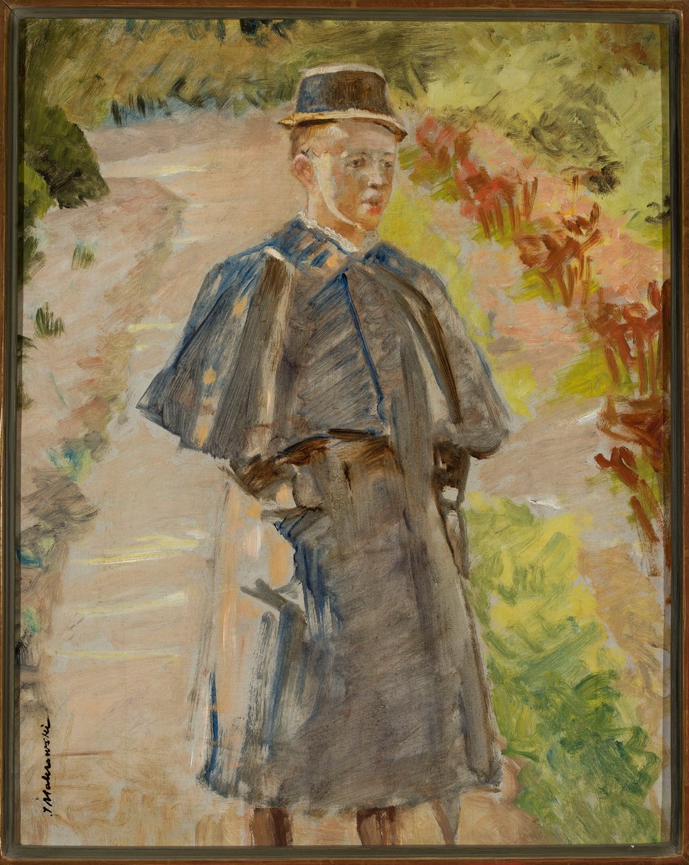 Jongen in de tuin, schets (Rafał, zoon van de kunstenaar) door Jacek Malczewski