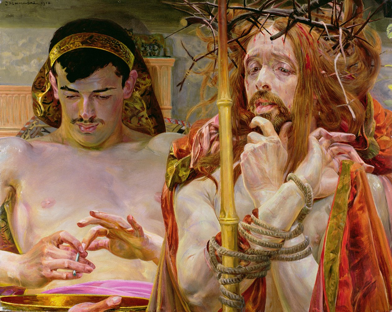 Christus met Pilatus door Jacek Malczewski