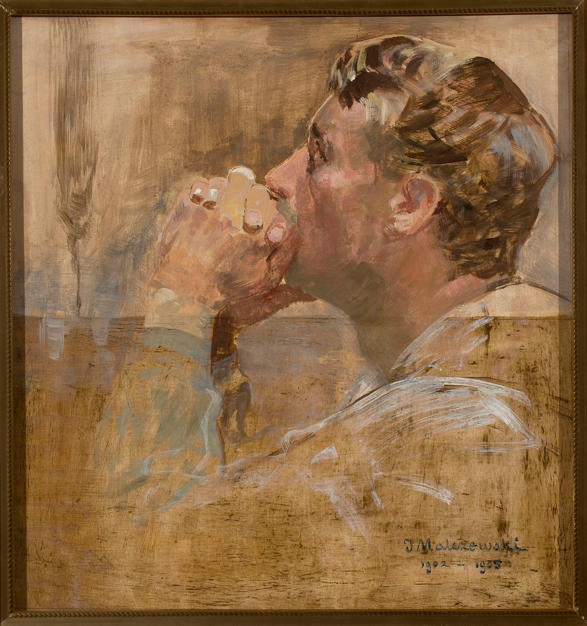 Een biddende man door Jacek Malczewski