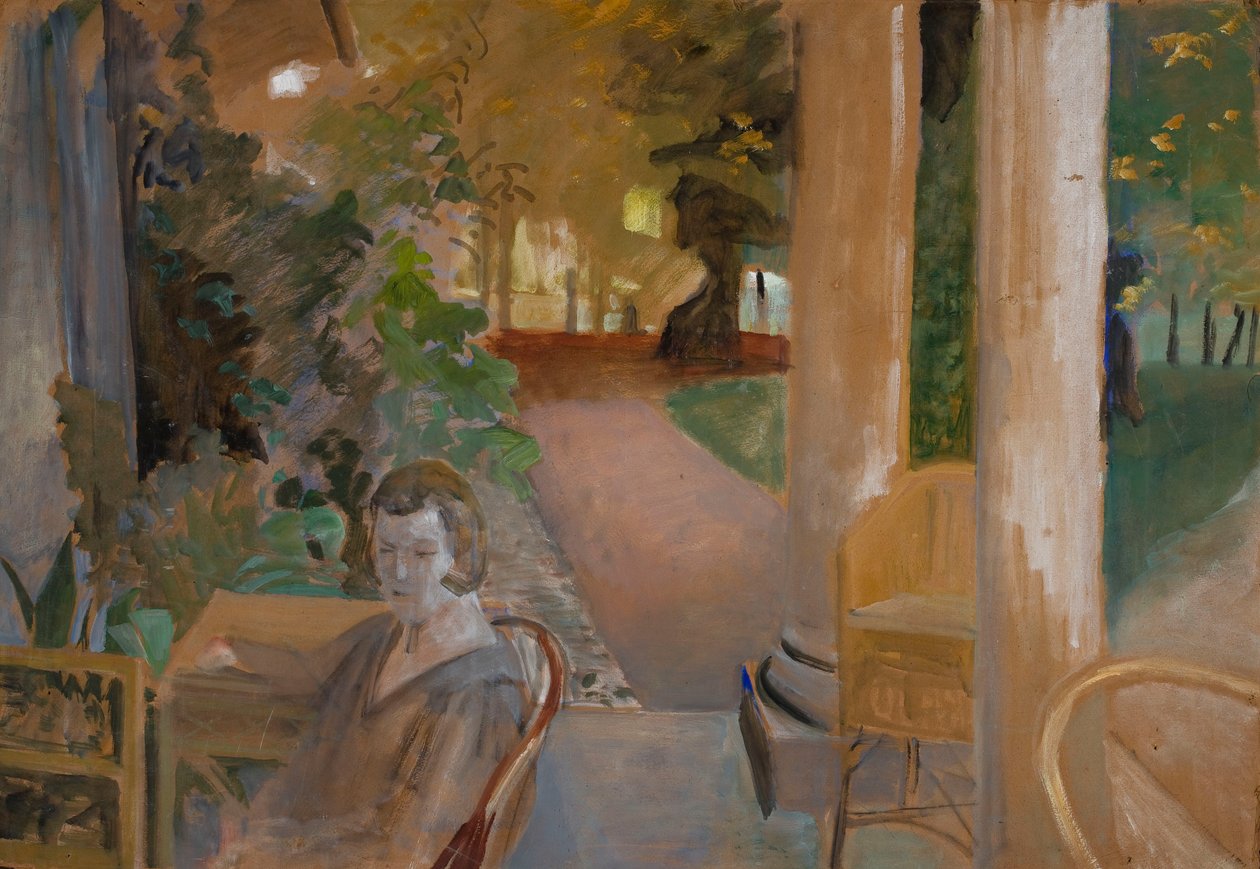 Op de veranda door Jacek Malczewski