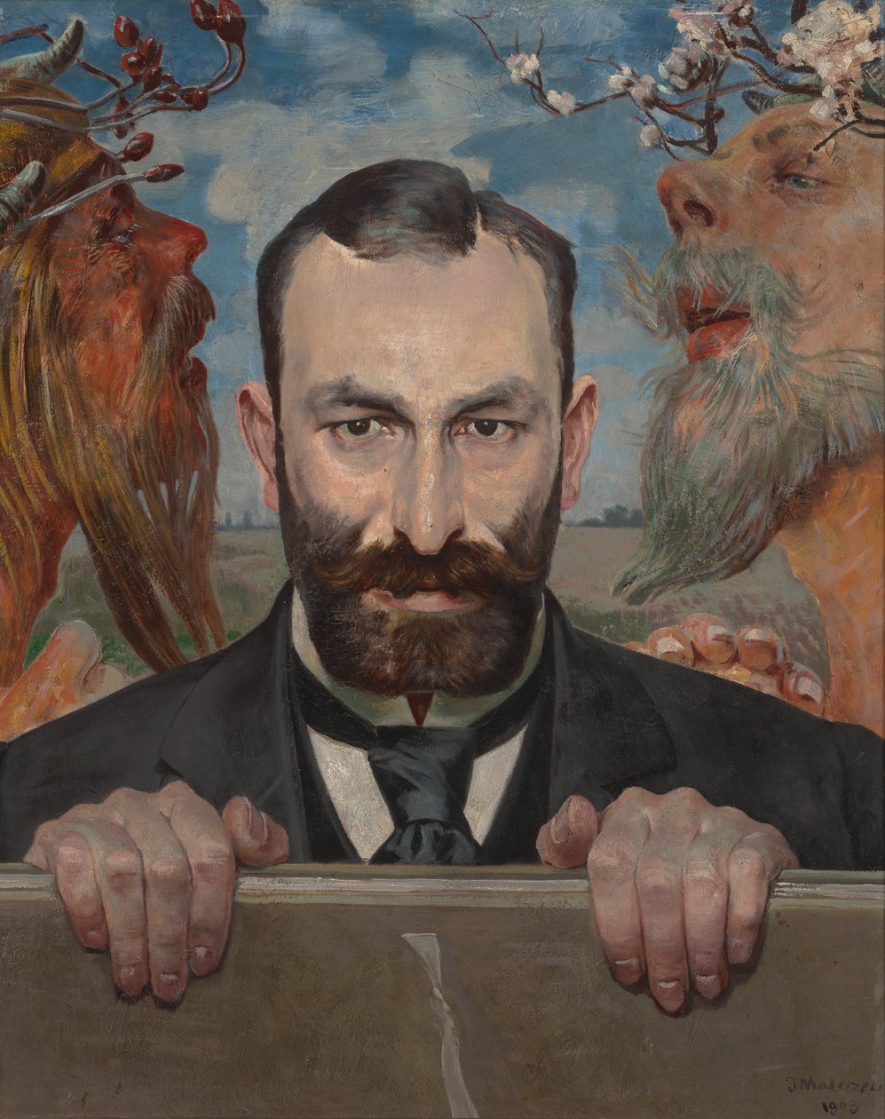Portret van Feliks Jasieński door Jacek Malczewski
