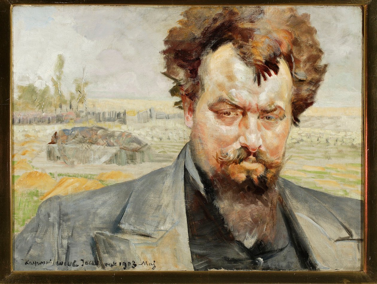 Portret van Jan Kasprowicz door Jacek Malczewski