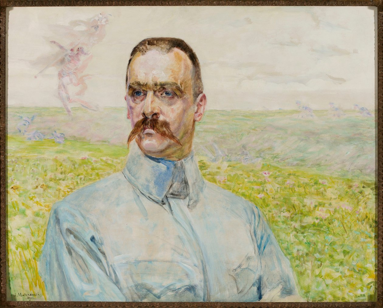 Portret van brigadegeneraal Józef Piłsudski door Jacek Malczewski
