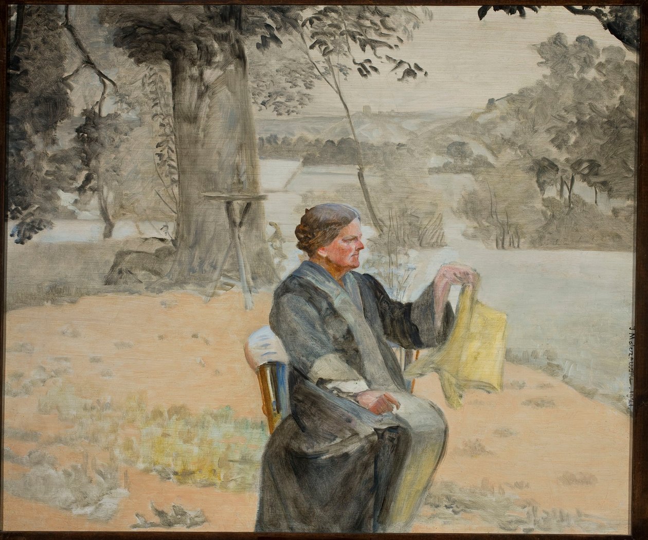 Portret van zuster Helena in de tuin door Jacek Malczewski