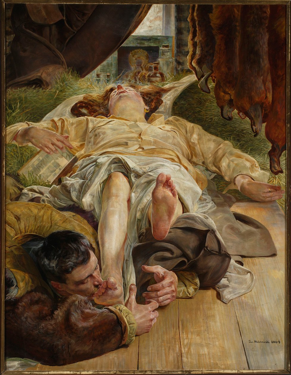 De dood van Ellenai door Jacek Malczewski