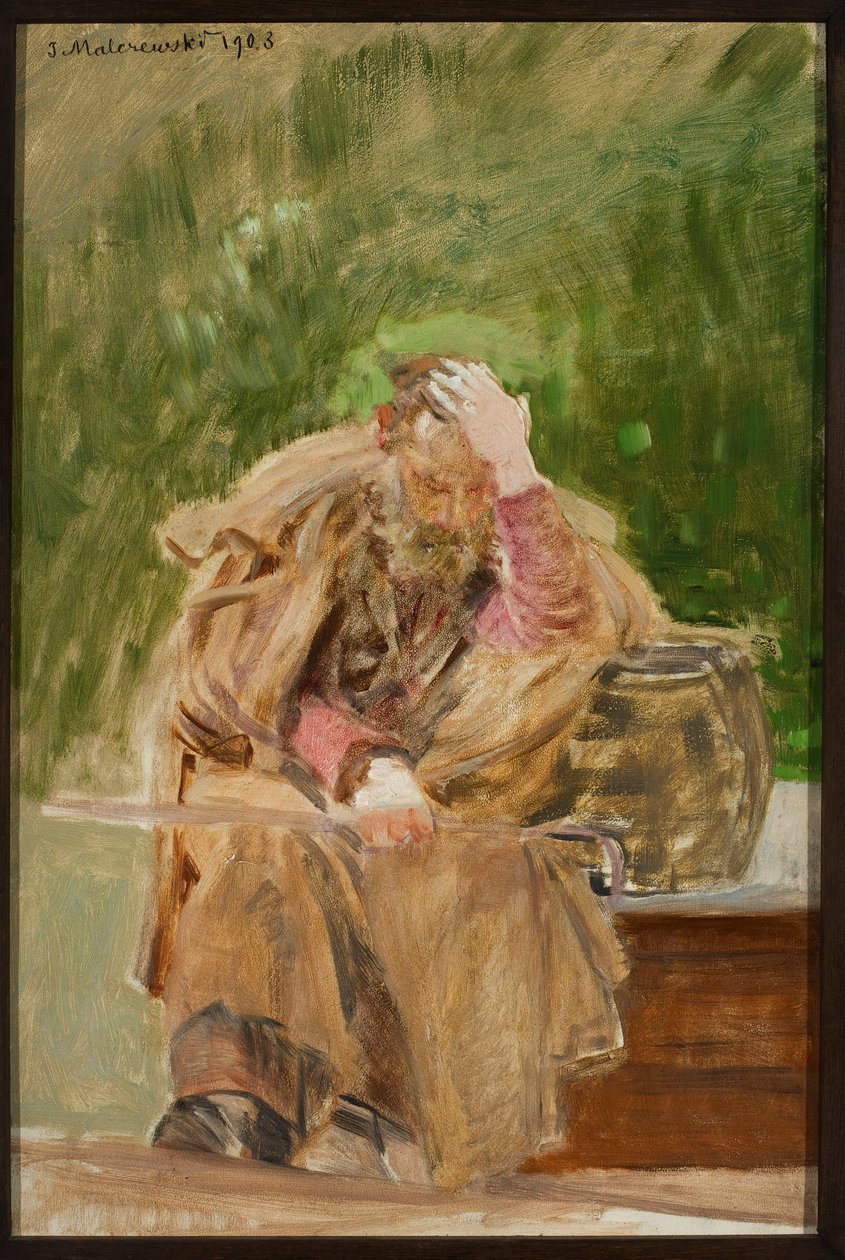 De oude man bij de put door Jacek Malczewski