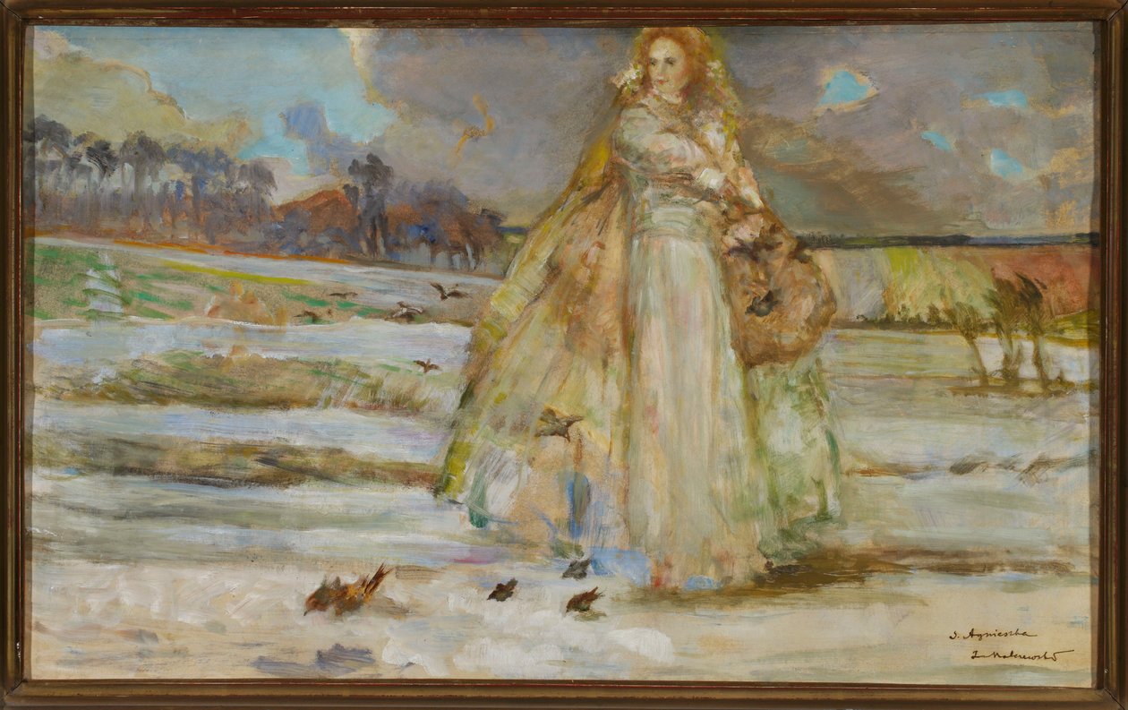 De heilige Agnes door Jacek Malczewski