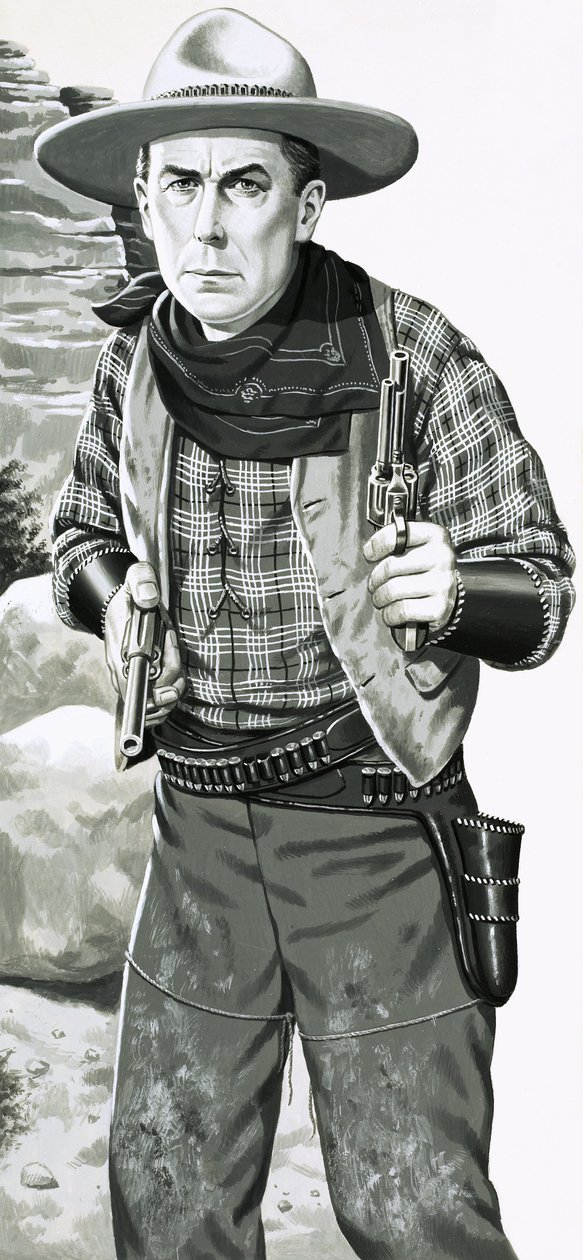 William S. Hart. Cowboy acteur van de stomme films door Jack Keay