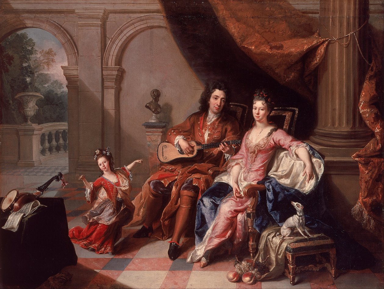 De gitaarspeler door Jacob van Schuppen