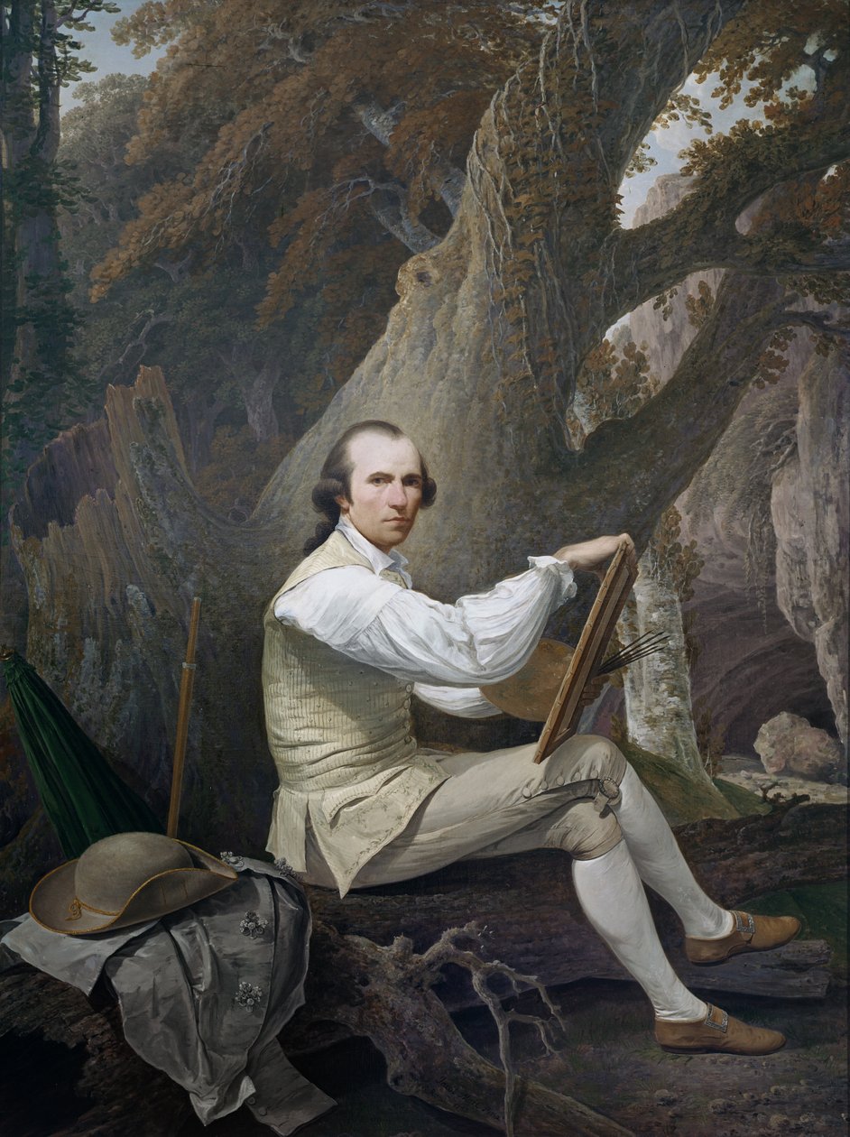 Zelfportret, 1783 door Jacob More