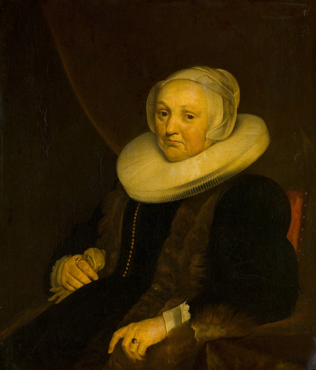 Portret van een dame door Jacob van Loo