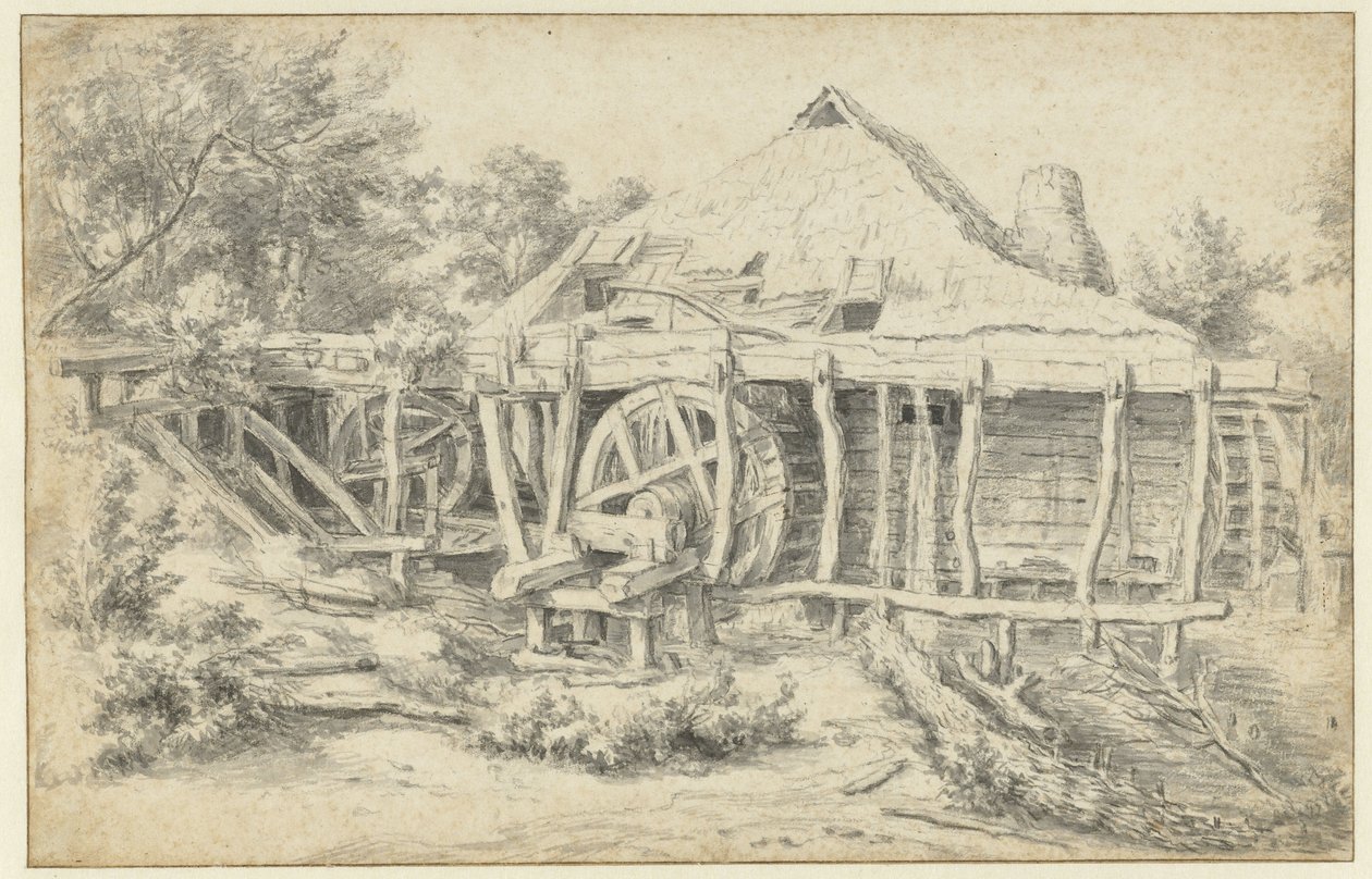 Watermolen door Jacob van Ruisdael