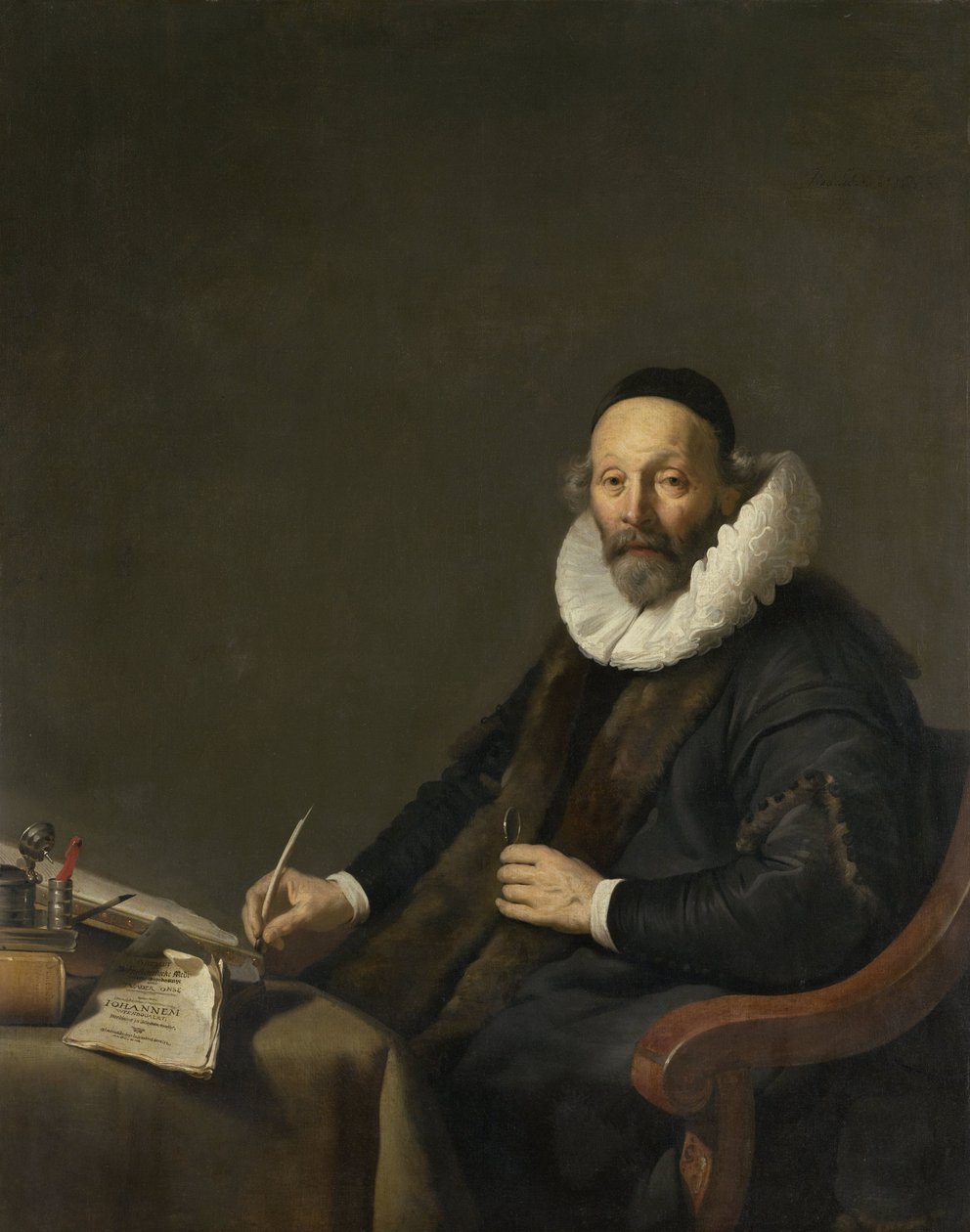 Johannes Wtenbogaert (1557-1644). Remonstrantse predikant in Den Haag door Jacob Adriaensz. Backer