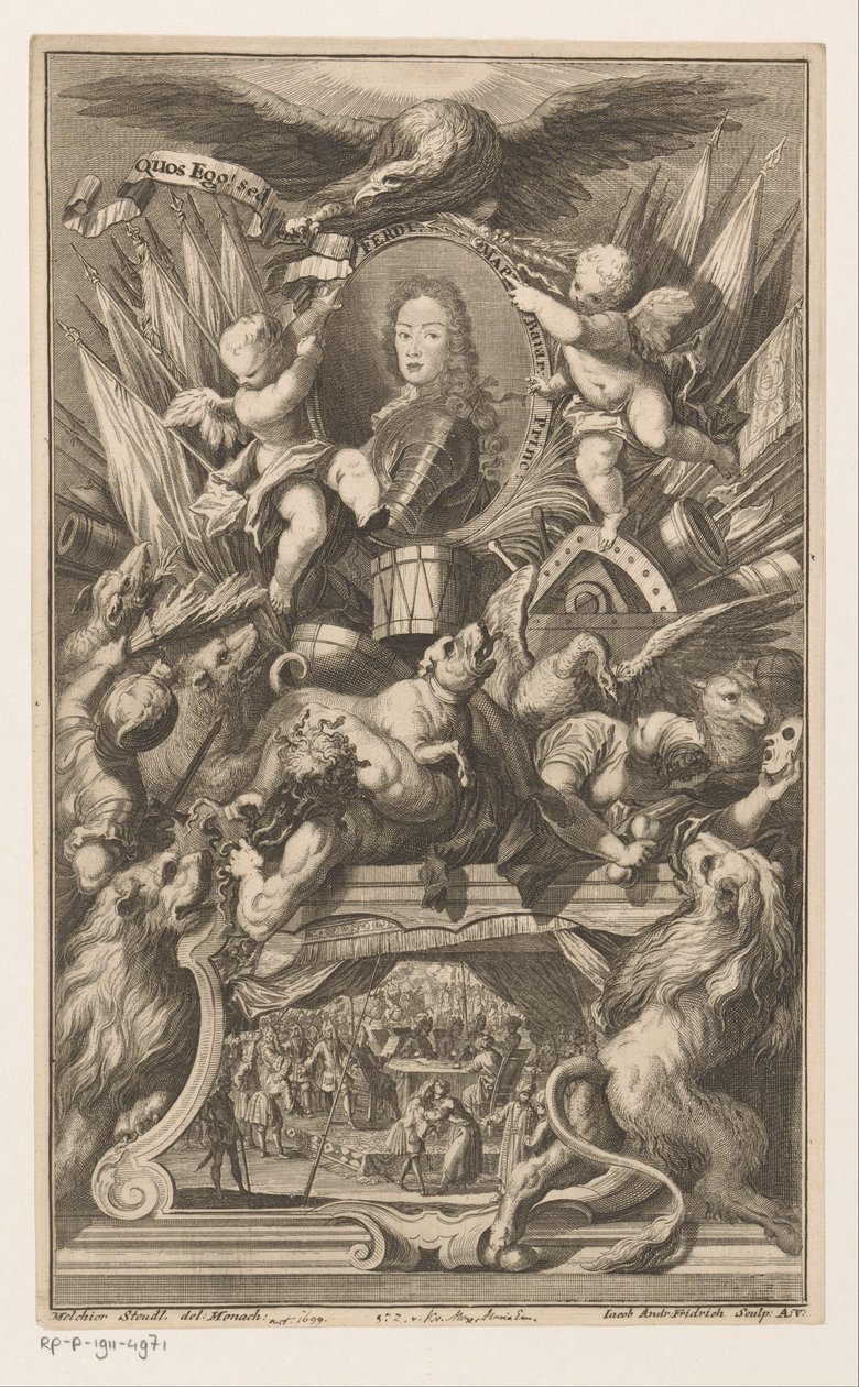 Portret van Ferdinand van Beieren door Jacob Andreas Fridrich (I)