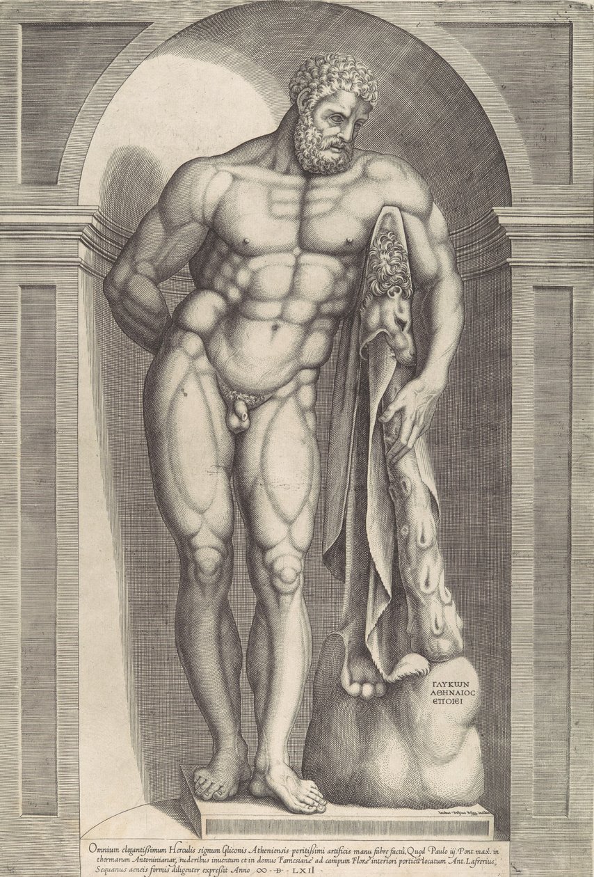 Speculum Romanae Magnificentiae: De Farnese Hercules door Jacob Bos