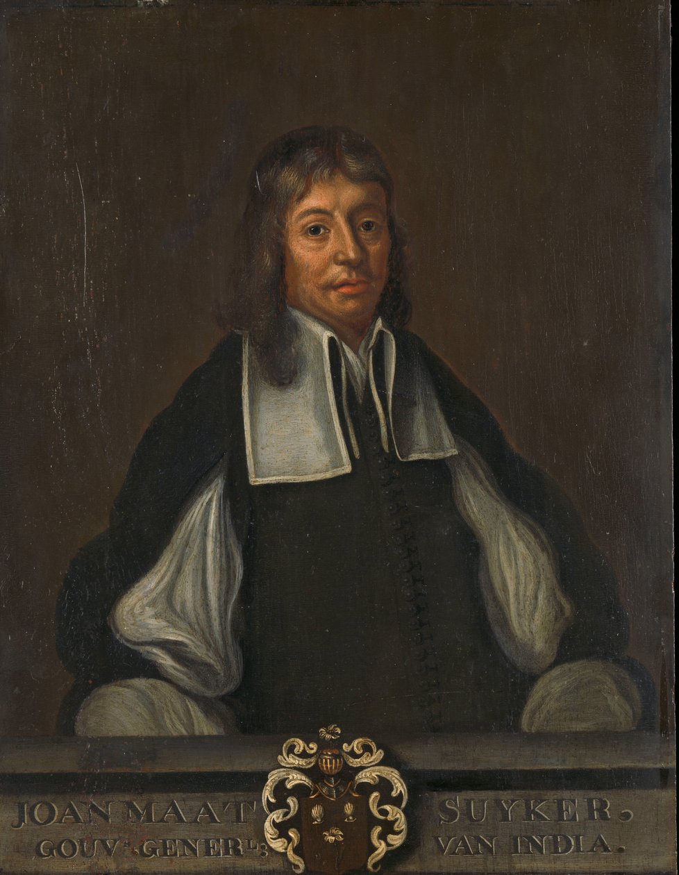 Portret van Joan Maetsuyker, Gouverneur-Generaal van Nederlands-Indië door Jacob Coeman (copy after)