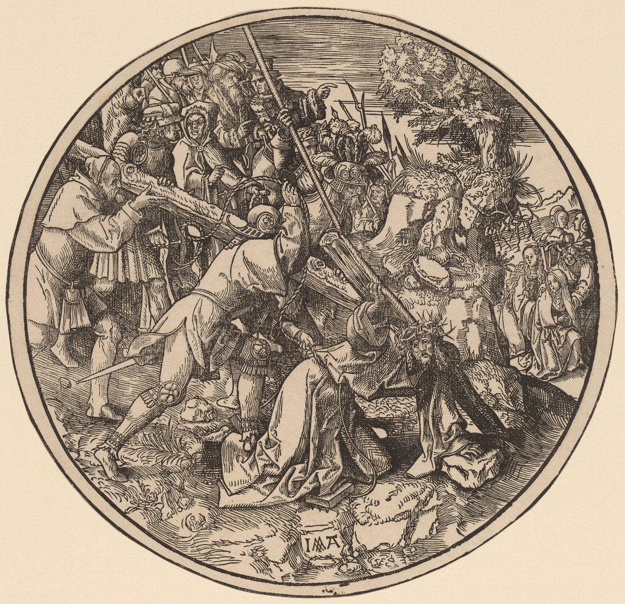 Christus Draagt het Kruis door Jacob Cornelisz van Oostsanen