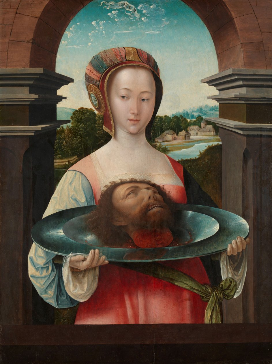 Salome met het hoofd van Johannes de Doper door Jacob Cornelisz van Oostsanen