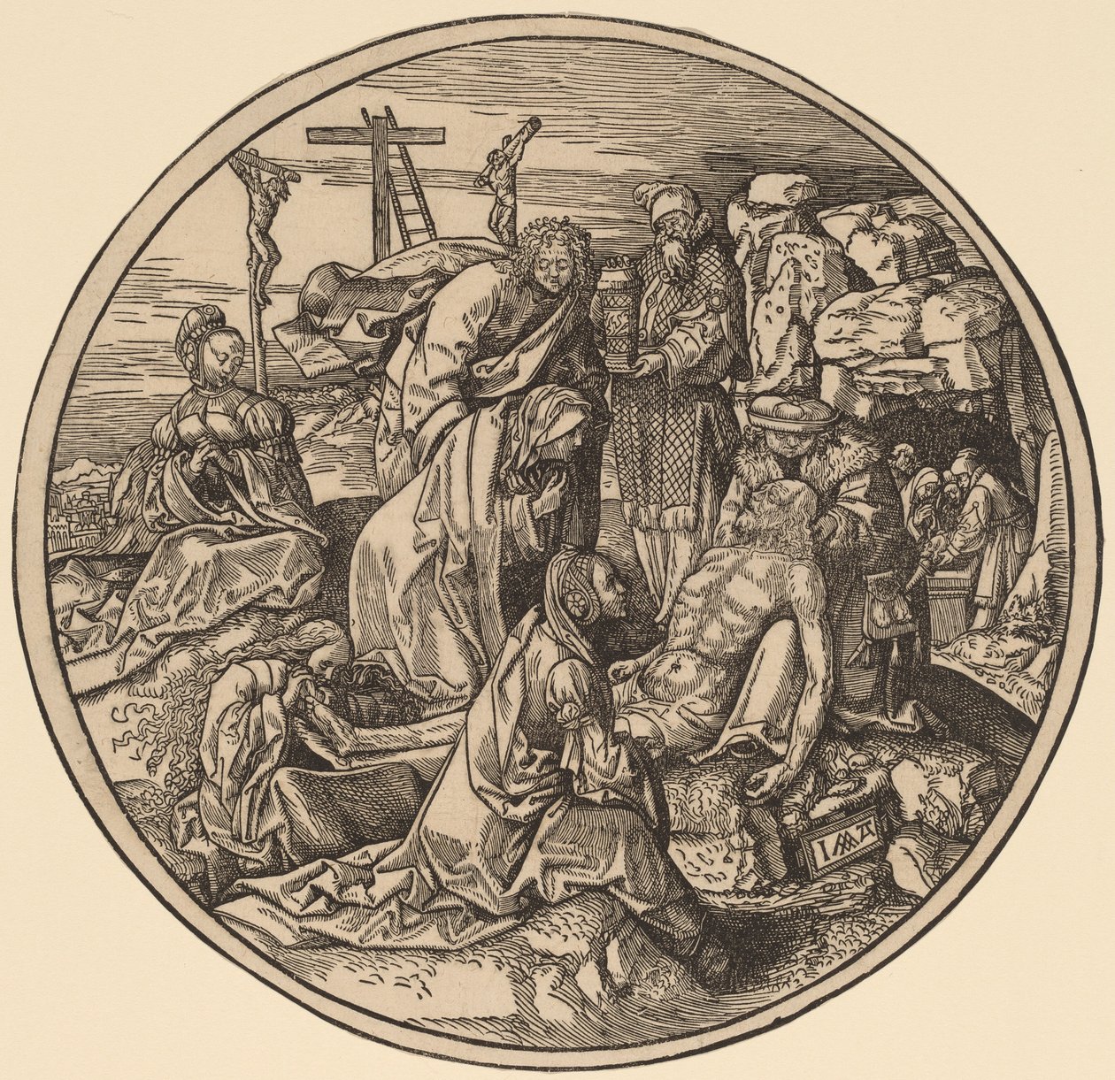 De Bewening en Graflegging door Jacob Cornelisz van Oostsanen