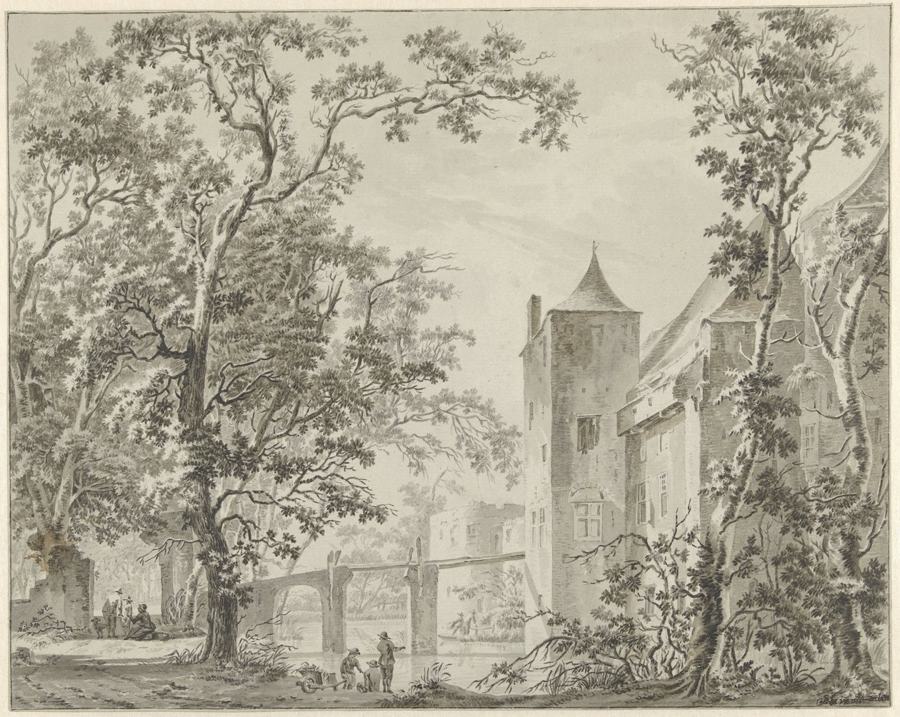 Het kasteel de Haar bij Utrecht door Jacob Elias van Varelen