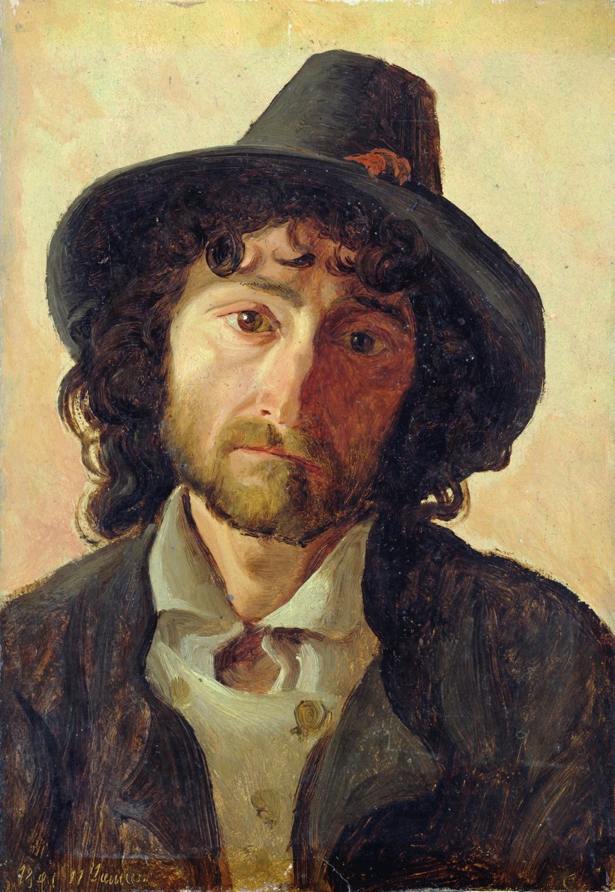 Hoofd van een man, 1841 door Jacob Gensler