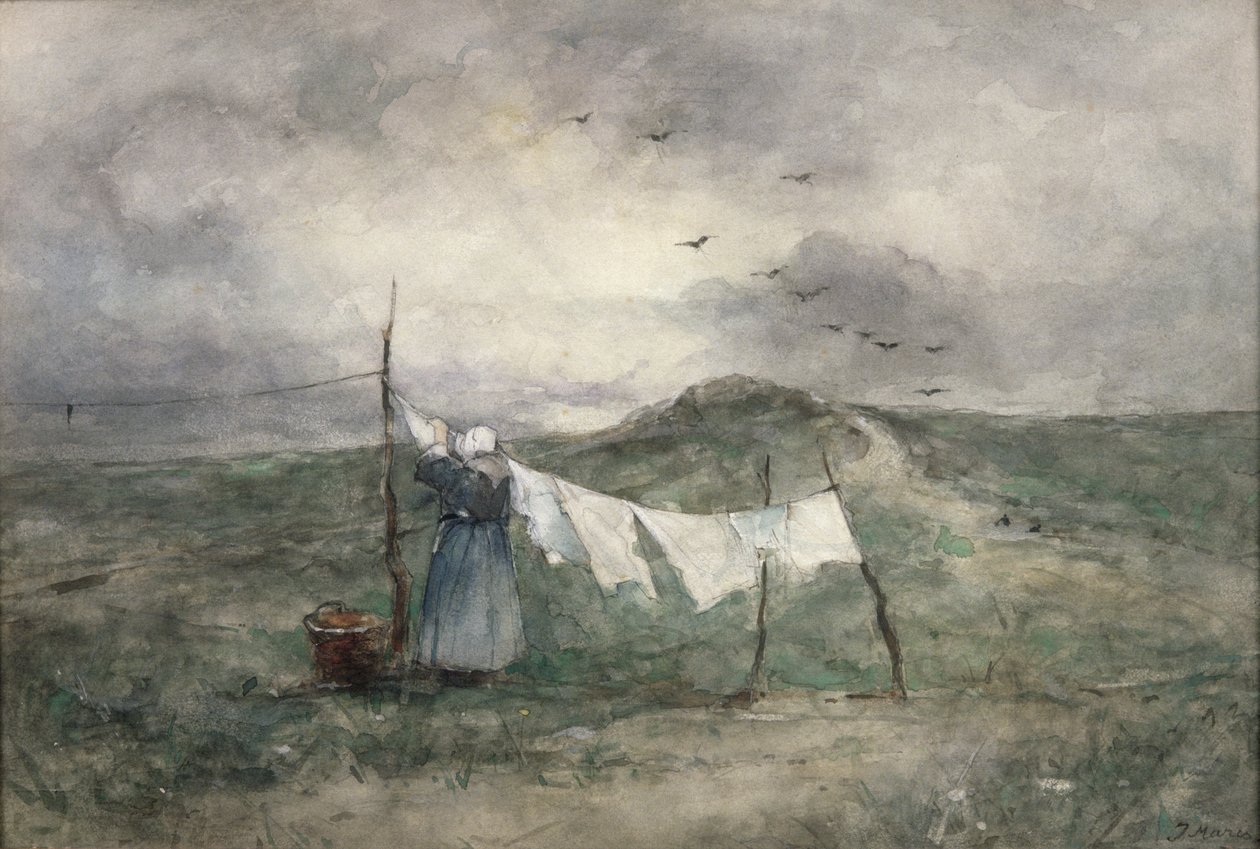Wasdag door Jacob Henricus or Hendricus Maris