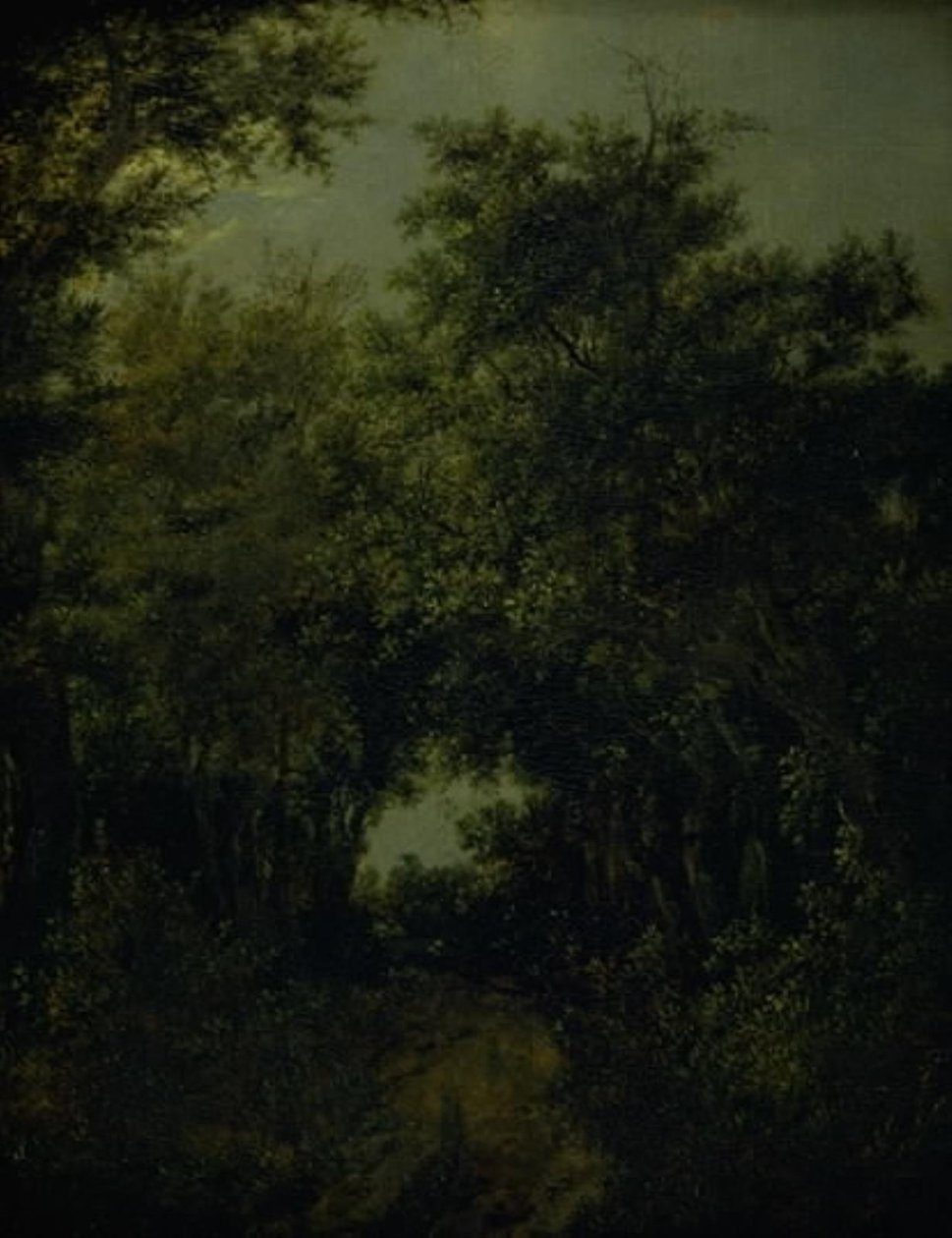 Weg in een eikenbos door Jacob van Ruisdael