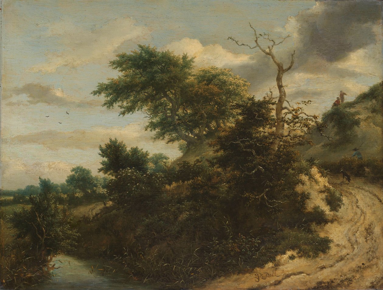 Zandpad in de duinen door Jacob van Ruisdael