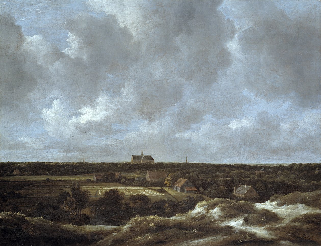 Een Uitzicht op Haarlem en Bleekvelden, c.1665-70 door Jacob van Ruisdael