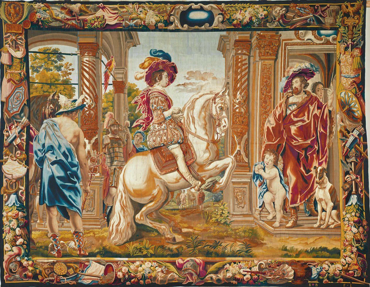 Een rijles voor koning Lodewijk XIII ... door Jacob Jordaens