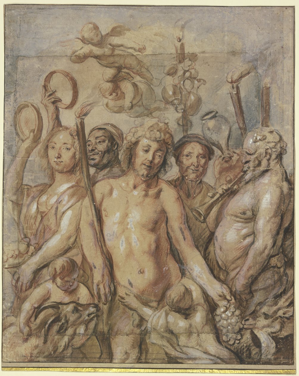 Bacchantenoptocht (Triomf van Bacchus) door Jacob Jordaens