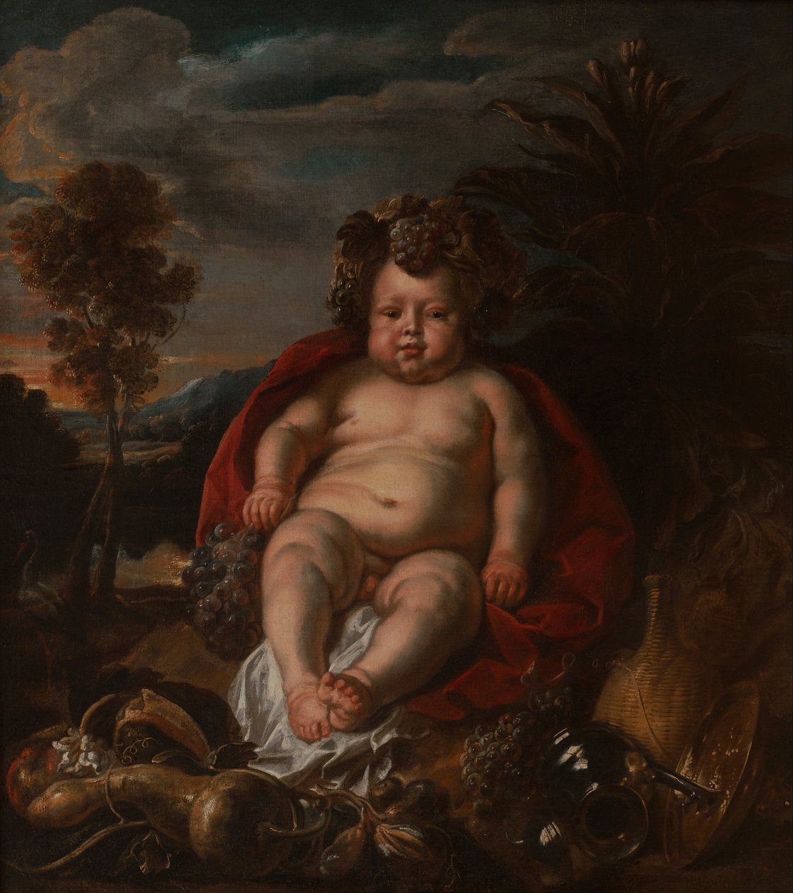 Bacchus als kind door Jacob Jordaens