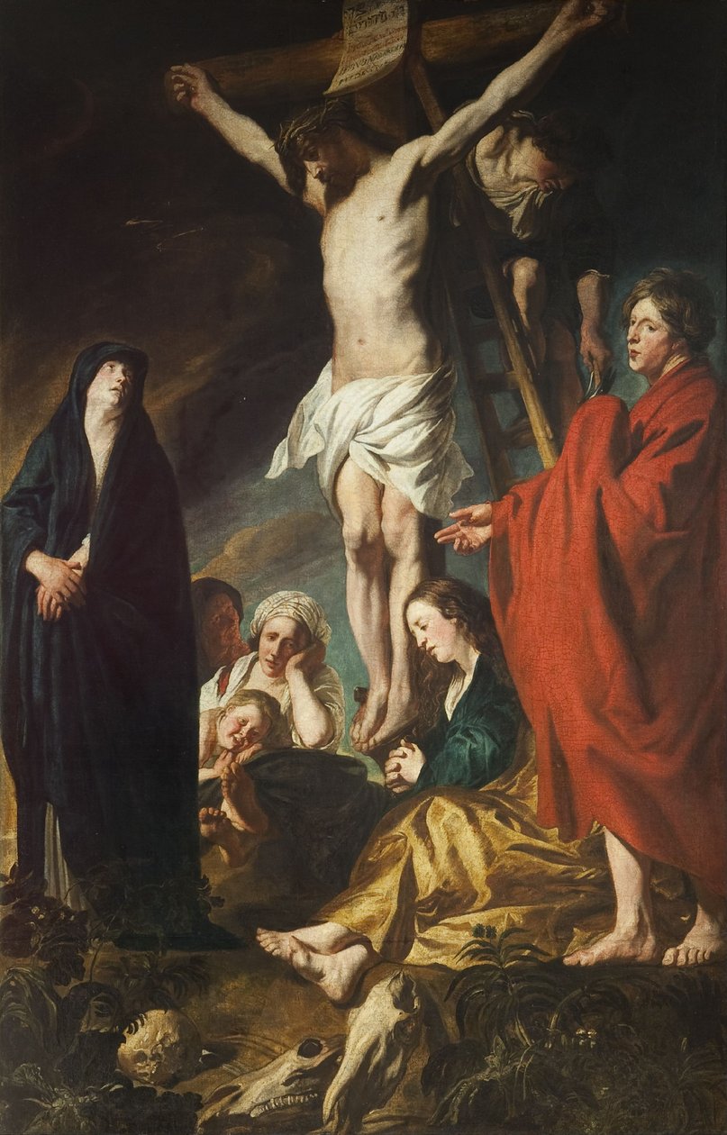 Christus aan het kruis door Jacob Jordaens