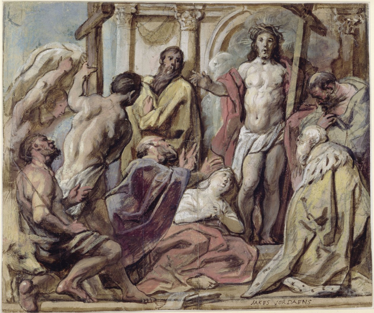 Christus en de berouwvolle zondaars door Jacob Jordaens
