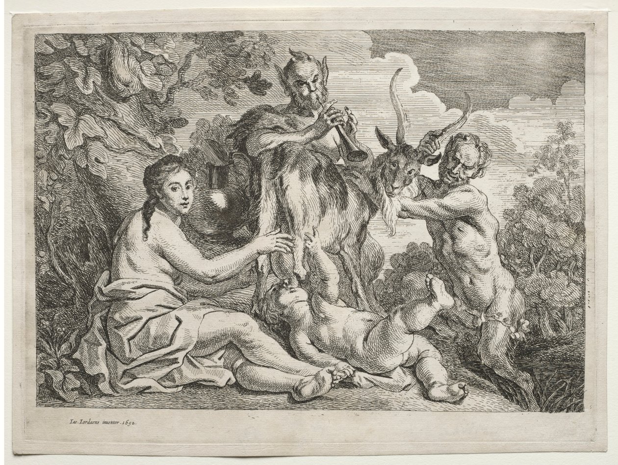 Jupiter gevoed door de geit Almathea, 1652 door Jacob Jordaens