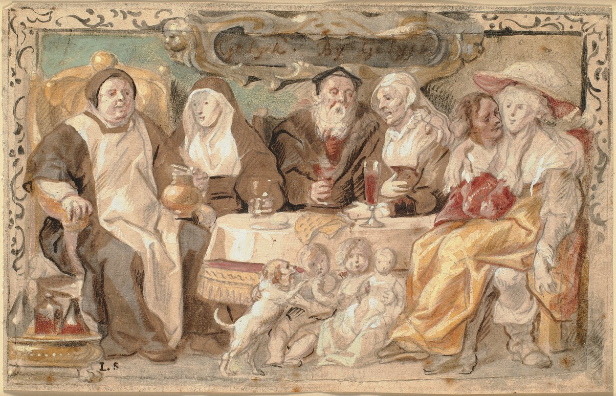 Gelijk bij gelijk (Gelyck By Gelyck) door Jacob Jordaens