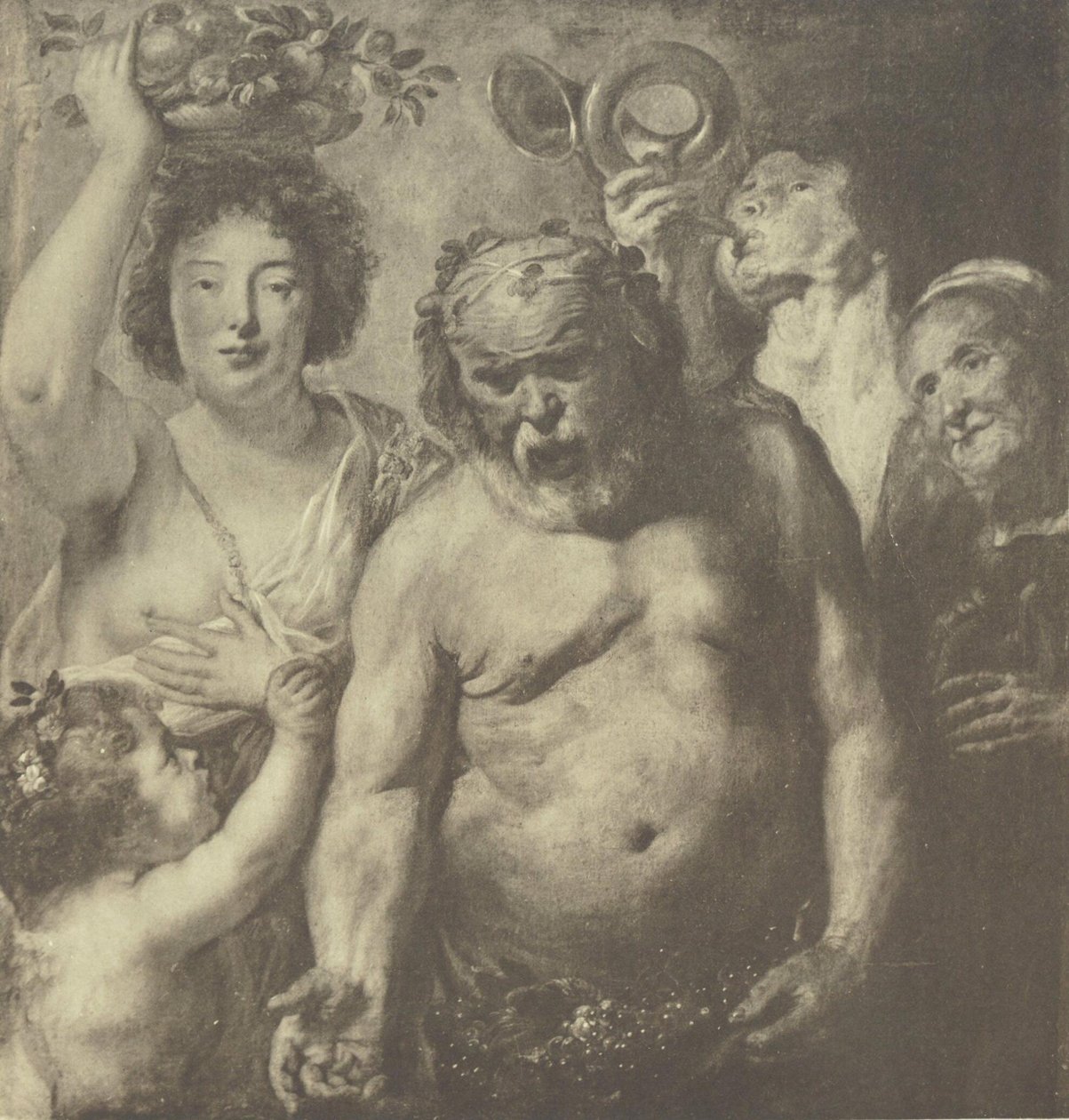 Silenus door Jacob Jordaens